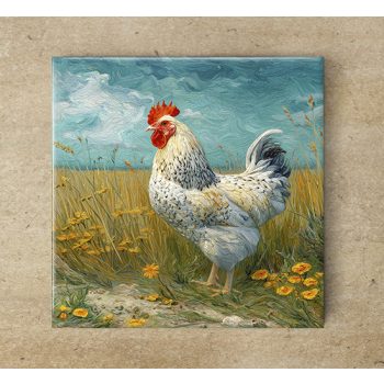Tile trivet chicken