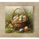 Húsvéti tojások kosárban - edényalátét csempe