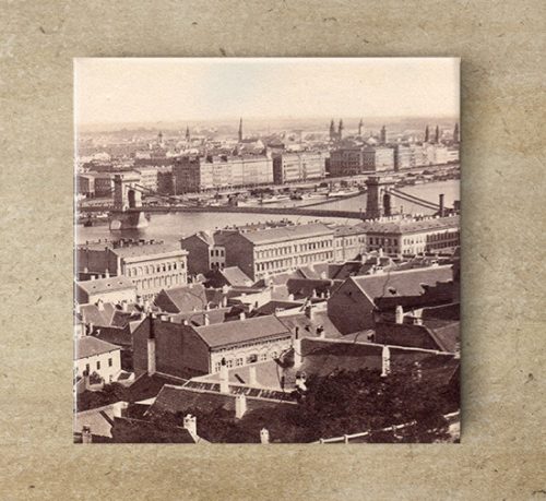 Dekorcsempe - Budapest látkép 1880-as évek 