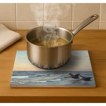 Tile trivet - birds - wild geese