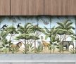 Jungle and animals - tile mural