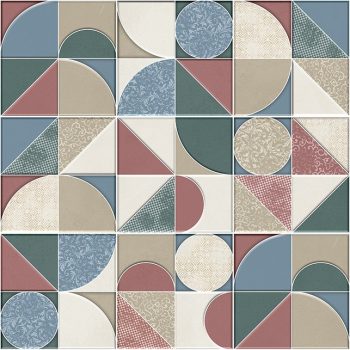 Absztrakt csempe szett -  mozaik csempe 9 db) 45x45cm