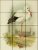 Tile mural - birds -white stork 