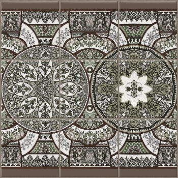 Ceramic tile mural - villes anciennes  Ceramic tile mural - villes anciennes