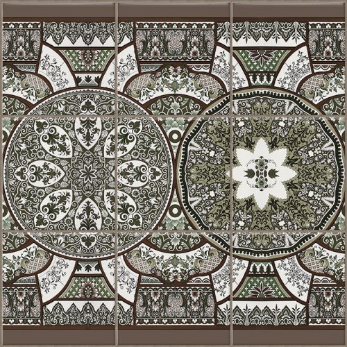 Ceramic tile mural - villes anciennes 
