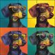 Pop art tacskós csempe