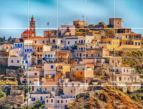 Ceramic tile mural - Karpathos, Greece 