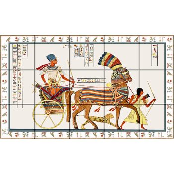 Tile mural - Egyptian -II.  Tile mural - Egyptian -II.