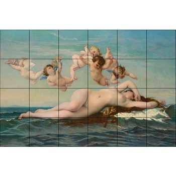 Tile mural - Mythology - Creation of Adam  Tile mural - Mythology - Creation of Adam