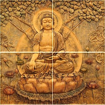 Ceramic tile mural - Buddha - Ceramic tile mural - Buddha -