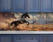Ceramic tile mural - horses