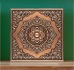Ornate-ceramic-tile-with-embossed-copper-effect