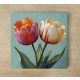 Edényalátét csempe - tulipánok