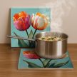Tulips - ceramic tile trivet
