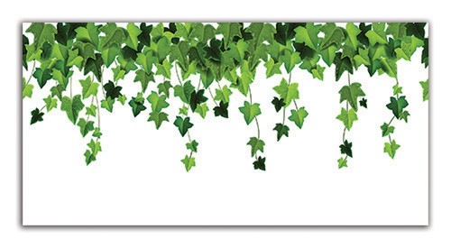 Ivy patterned border tile