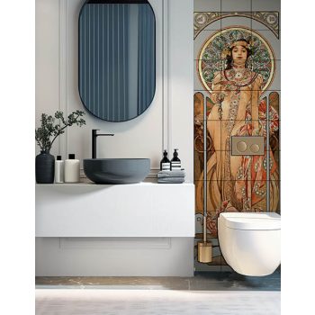 Ceramic tile mural - Mucha