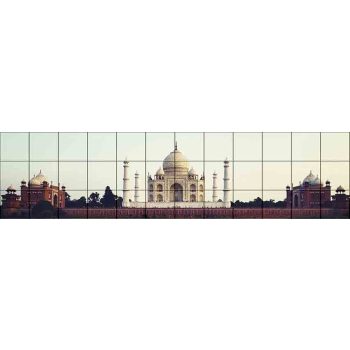 Tile mural - building - Taj Mahal II. Tile mural - building - Taj Mahal II.