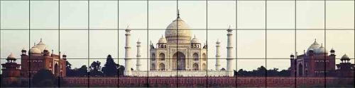 Tile mural - building - Taj Mahal II.