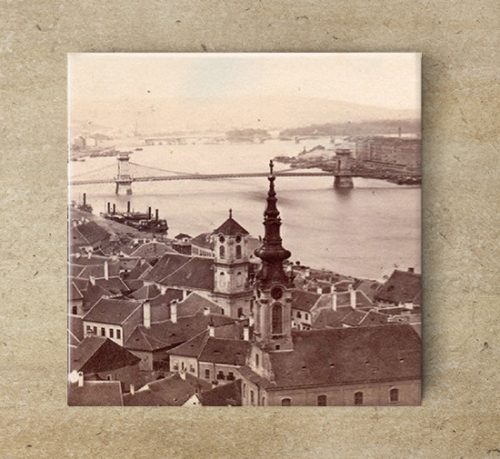 Dekorcsempe - Budapest Lánchíd 1860-as évek 