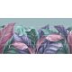 Ceramic tile mural - palm leaves