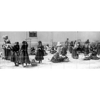 Piac -  mozaik csempe (121x45 cm)