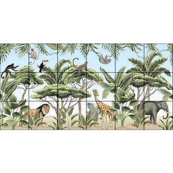 Ceramic tile mural - African animals Ceramic tile mural - African animals