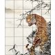 Tile mural - wildlife - tiger III.