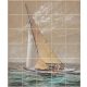 Sailing ship - tile mural