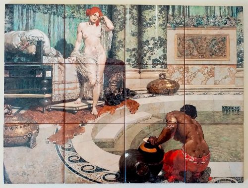 dekoratív fürdőszobai csempe mozaik  csempekép dekorcsempe burkolat
