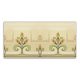 Art nouveau flower patterned border tile