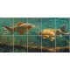 Tile mural - golden carps