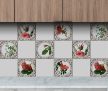 Set of tiles - vintage flowers 