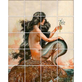 Tile mural - siren  Tile mural - siren