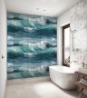 Ceramic tile mural - waves III. 