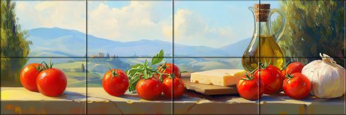 dekorcsempe toszkán csendélet mintával