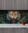 Tile mural - wildlife -tiger II. 