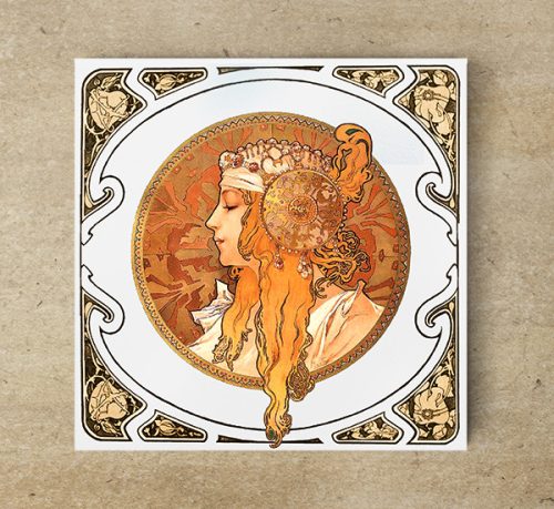 Ceramic tile mural - Mucha 