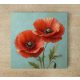 Poppies - ceramic tile trivet