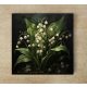 Lily of the valley - ceramic tile trivet