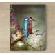 Ceramic tile mural - birds -Kingfisher II. 