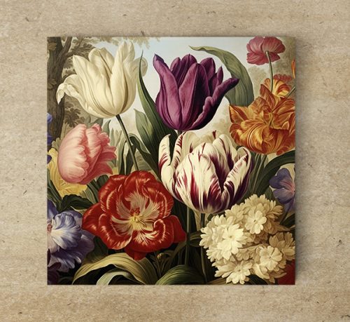 Tulips - ceramic tile trivet