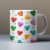 Cute bear with heart balloon mug