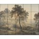 Ceramic tile mural - african animals 