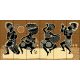 Ceramic tile mural - Dancing african people 