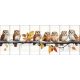 Ceramic tile mural - colorful bird