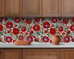 Ceramic tile mural - Hungarian folk art motif 
