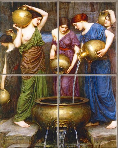 Ceramic tile mural - Danaides 