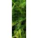 Dense green jungle with palm leaves and ferns – tropical tile mural