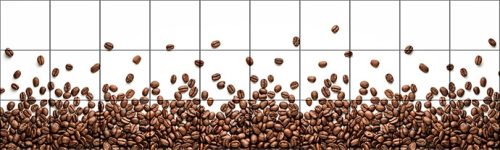 Ceramic tile mural - coffee - coffee beans 