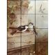 Molnárfecskék - madaras csempe (80x60 cm)